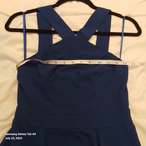 Lulu's Forevermore Blue Strappy Skater Dress size XS - Picture 9 of 14
